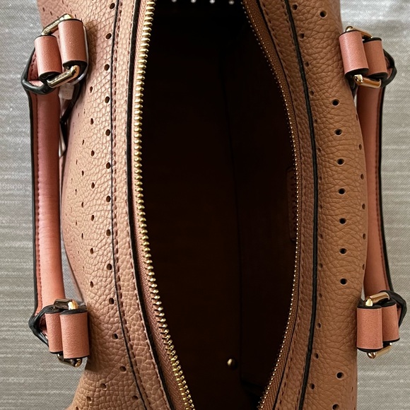 Urban Expressions Cassia Perforated Bowler Satchel - Picture 9 of 12